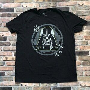Disney Star Wars Darth Vader T-Shirt Men Size XL Black 50% Cotton 50% Polyester
